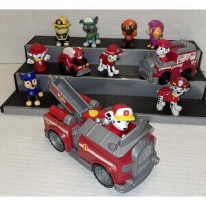 Paw Patrol Vehicles & Figures Lot of 12 Piece Marshall, Rubble, Chase, Rocky